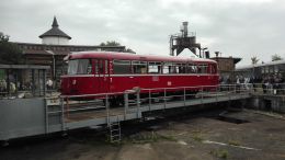 BEF VT95 auf der Drehscheibe in Berlin-Schöneweide BEF VT95 auf der Drehscheibe in Berlin-Schöneweide