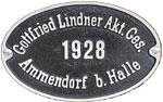 Hersteller-Schild Gottfried Lindner