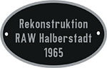 Hersteller-Schild RAW Halberstadt
